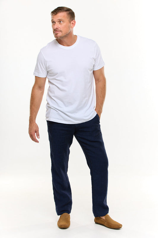 EDEN INK LINEN PANT-David Smith Australia