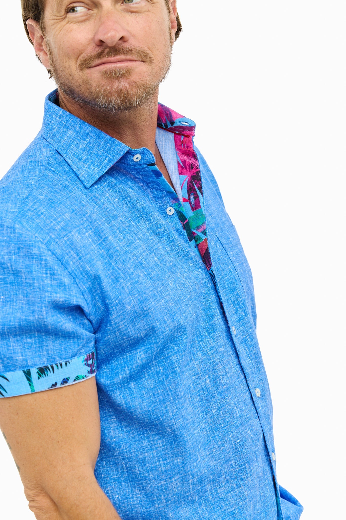 CAYMAN SILCOTT SHIRT OCEAN-David Smith Australia