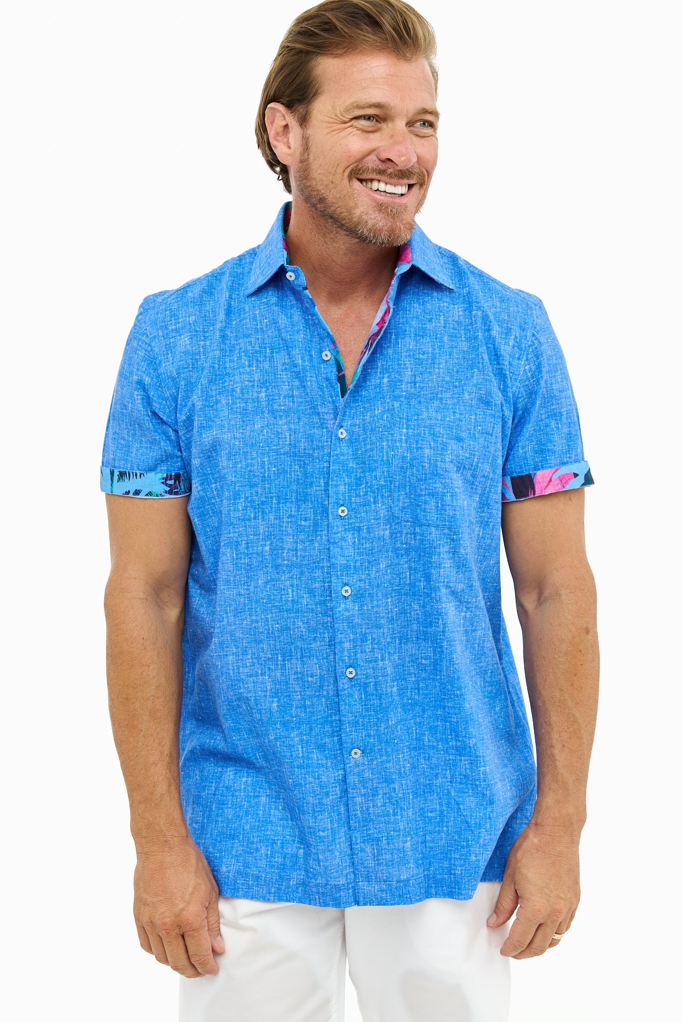 CAYMAN SILCOTT SHIRT OCEAN-David Smith Australia