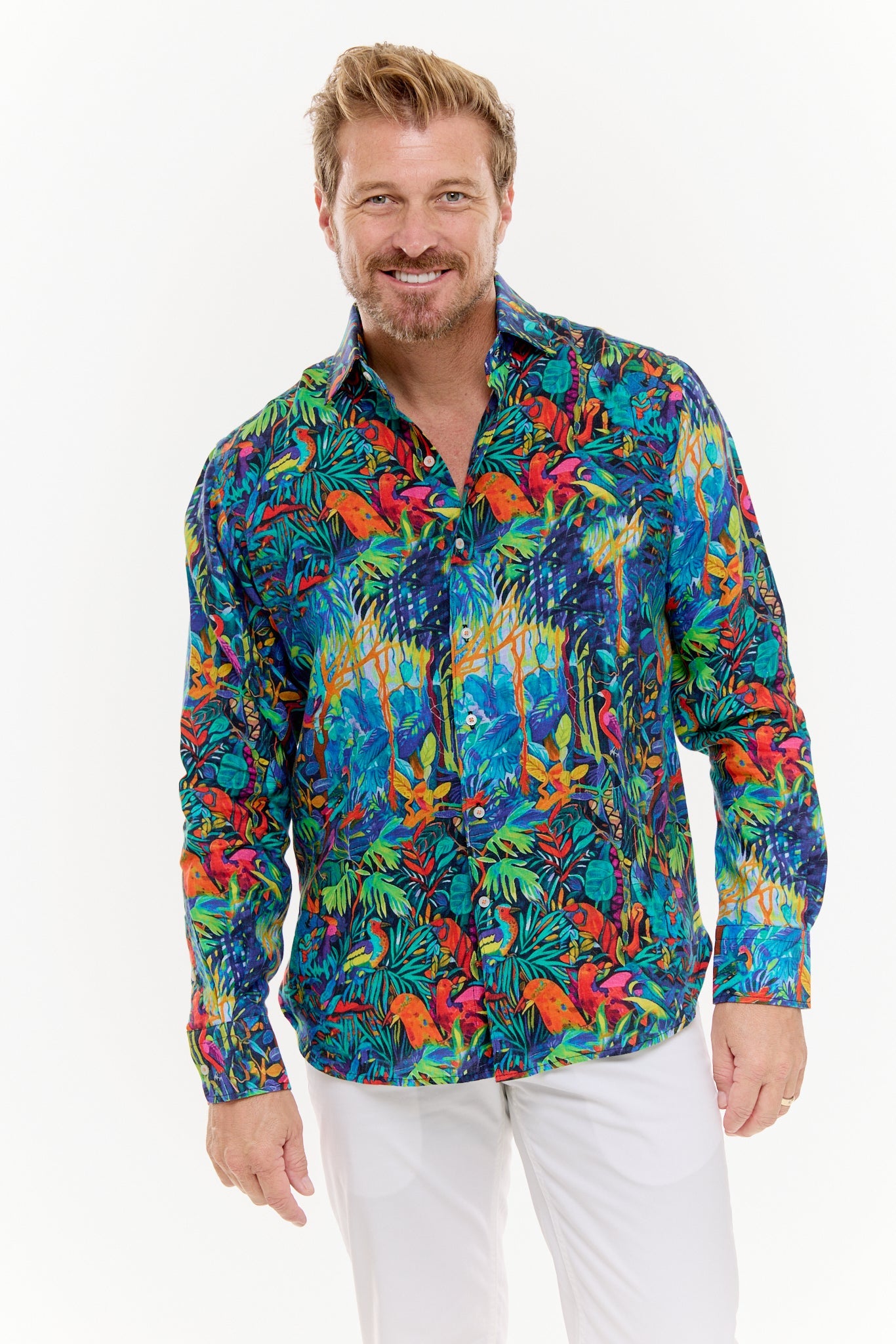 SHADOWS LINEN SHIRT-David Smith Australia
