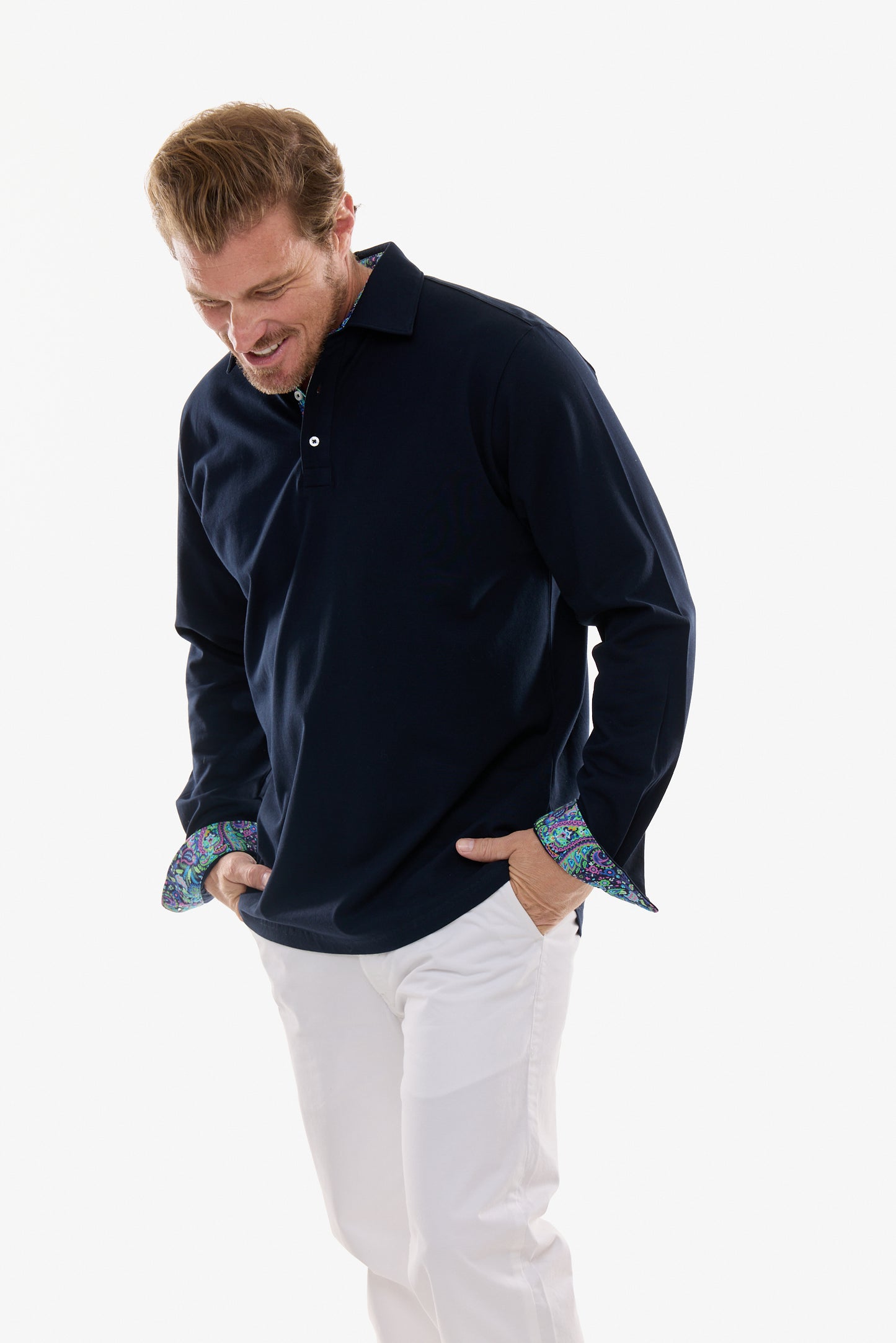 AMALFI POLO INK LONG SLEEVE