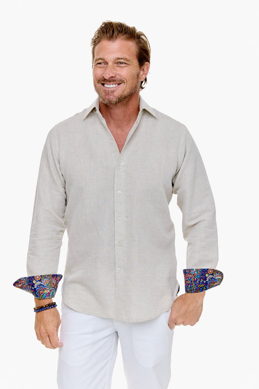 ISLAND SHIRT STONE-David Smith Australia