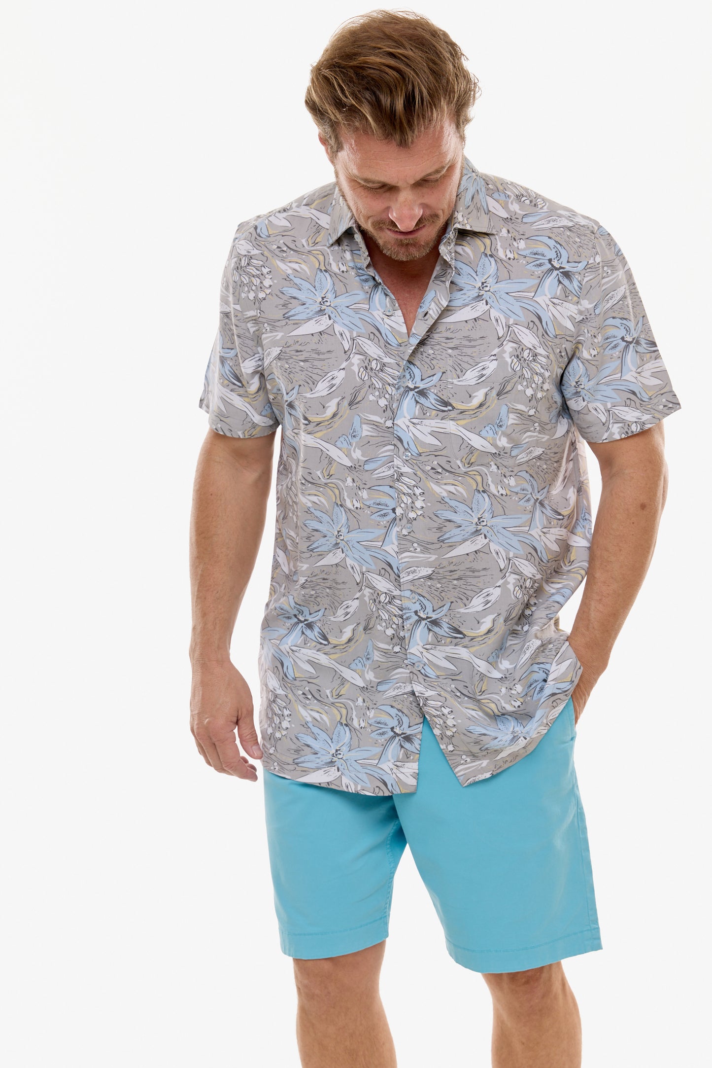 TRAVELLER SHIRT PEBBLE