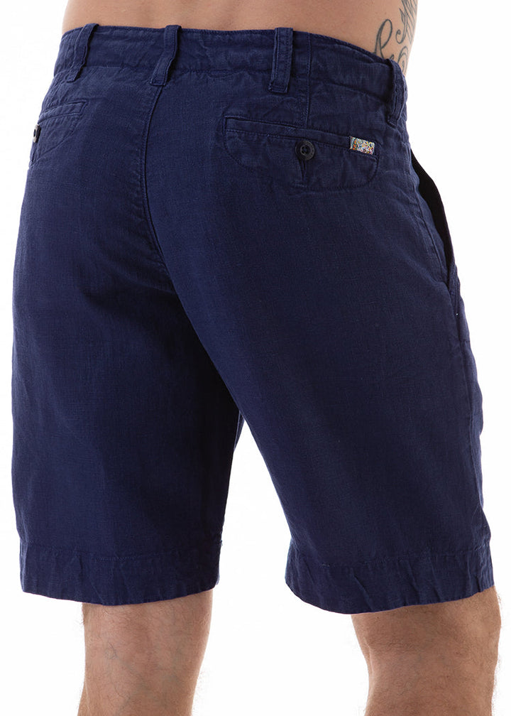 REEF INK LINEN SHORT-David Smith Australia