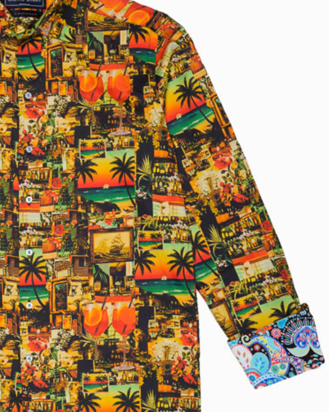 MAI TAI SHIRT – Sunset Cocktail Print - 14 shirts available-David Smith Australia