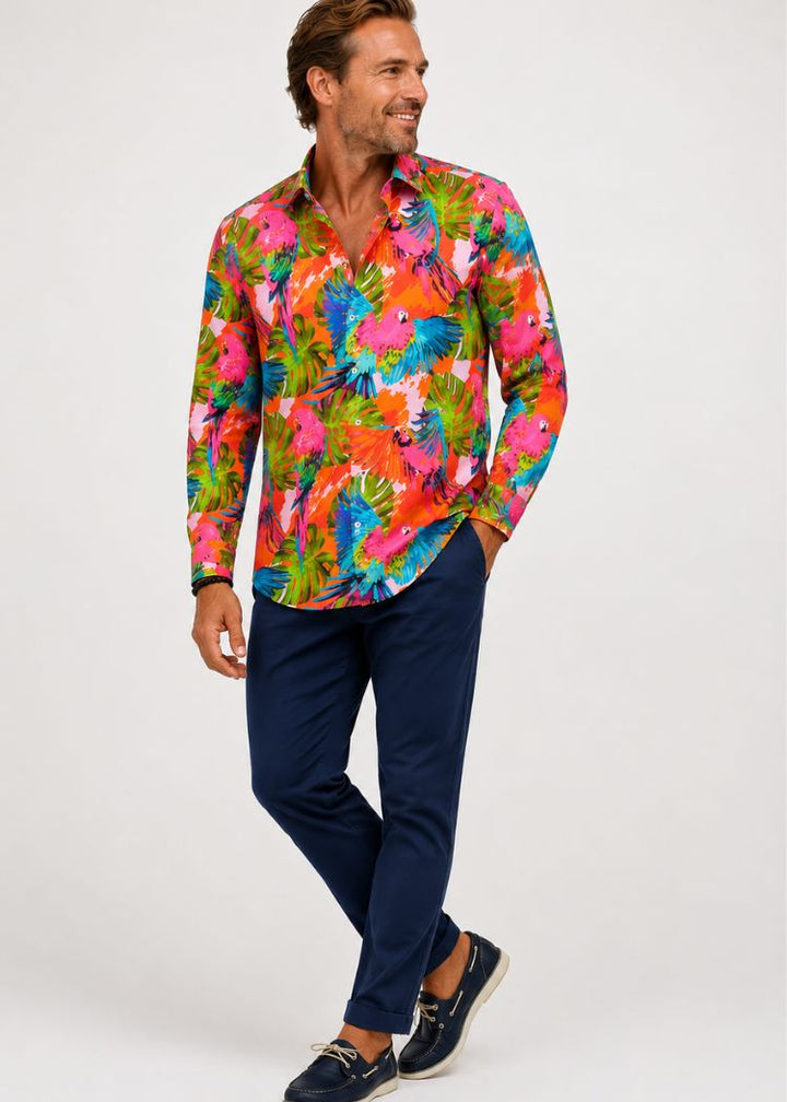 PINK PARROT SHIRT