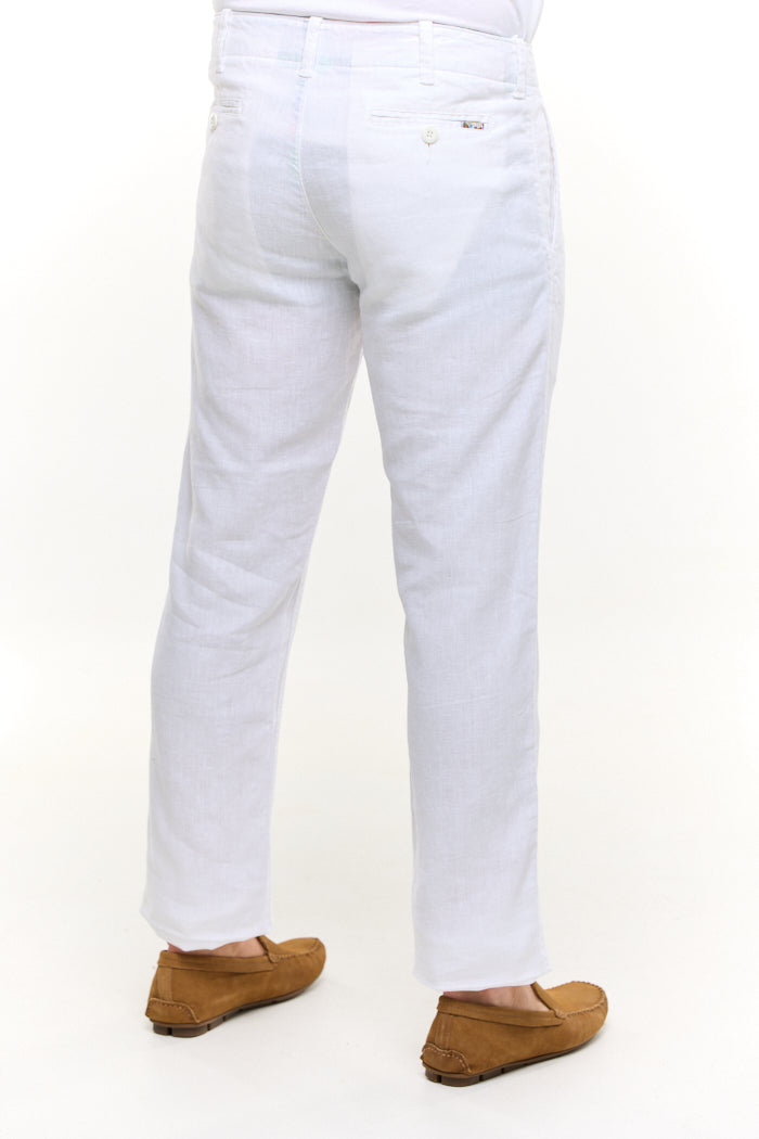 EDEN WHITE LINEN PANT-David Smith Australia