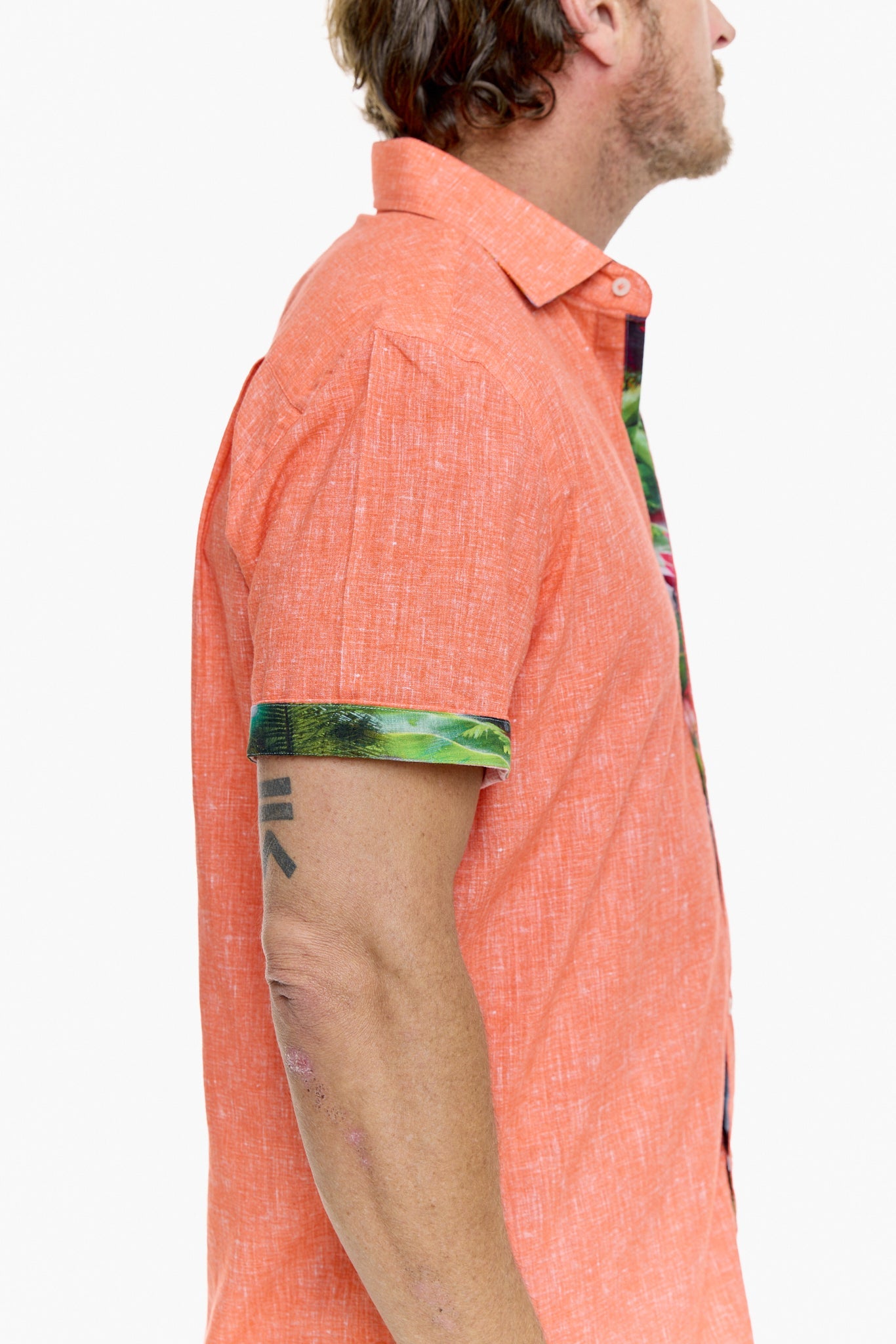 CAYMAN SILCOTT SHIRT ORANGE-David Smith Australia