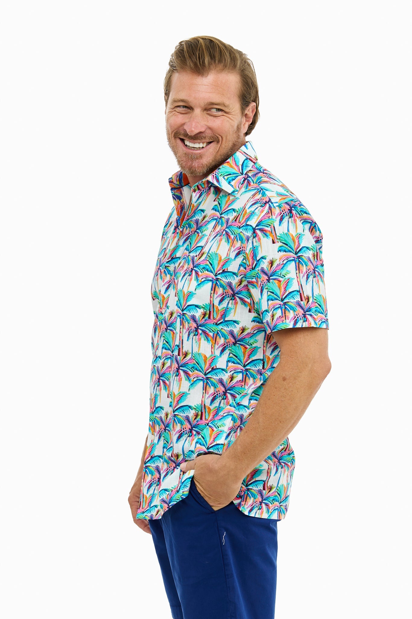 FOAM PALM SILCOTT SHIRT-David Smith Australia