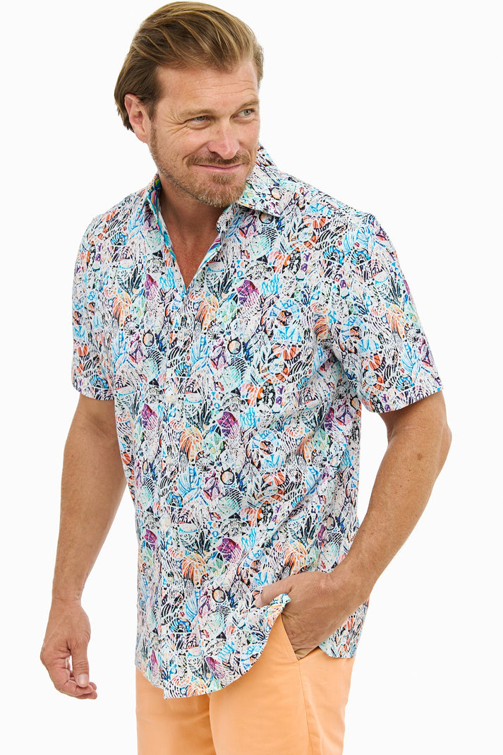 ISLAND MOSAIC SILCOTT SHIRT