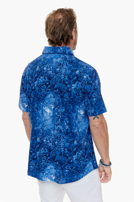 IBIZA POLO SHIRT BLUE-David Smith Australia