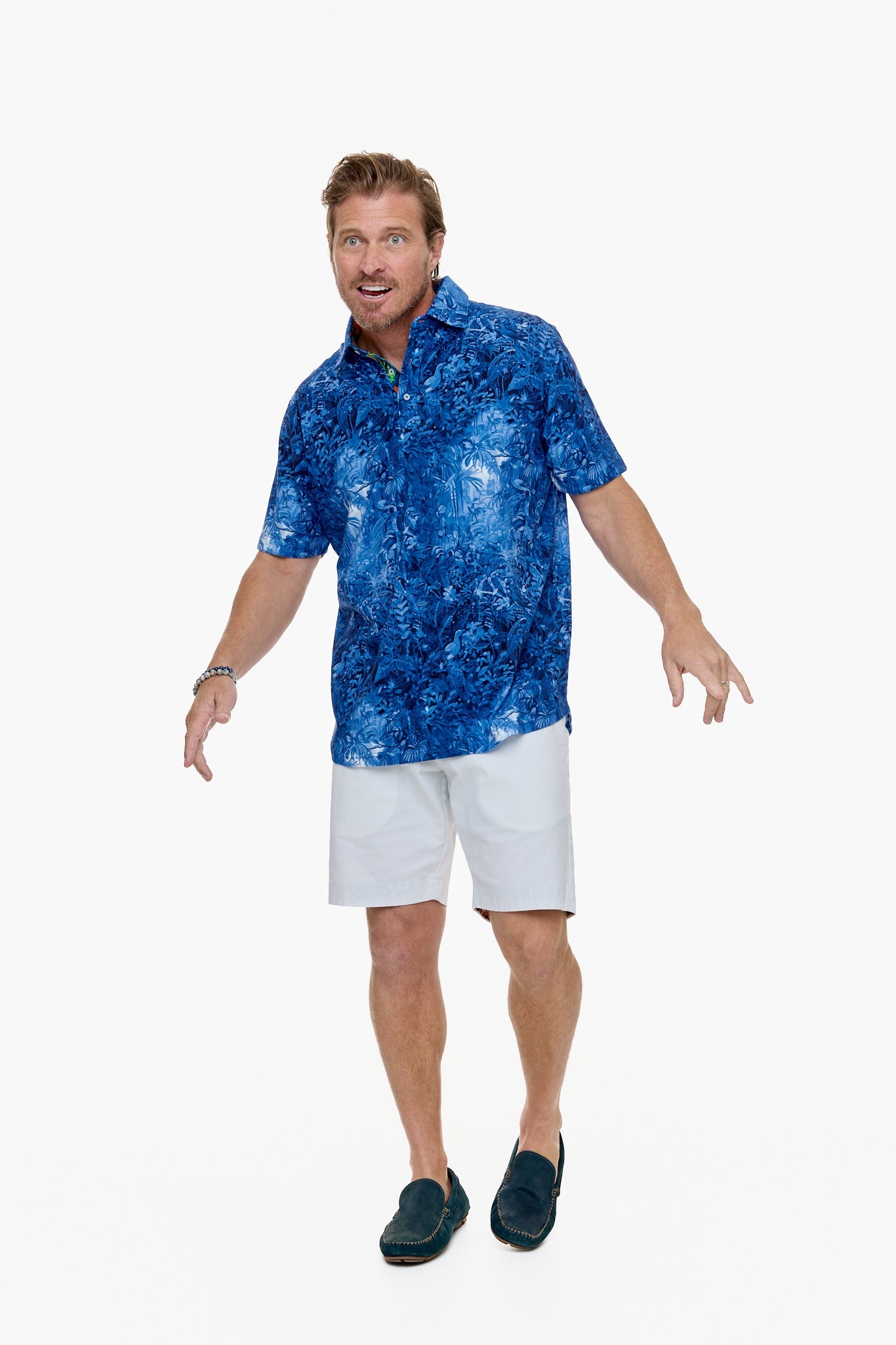 IBIZA POLO SHIRT BLUE-David Smith Australia