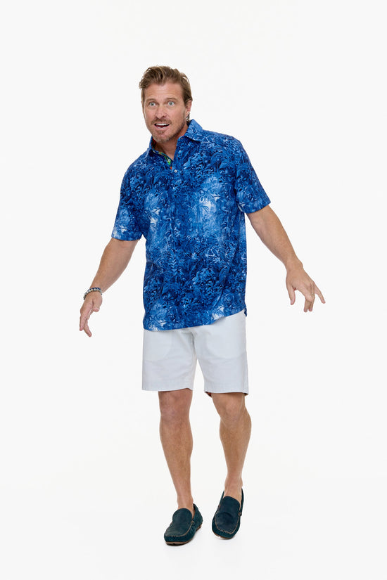 IBIZA POLO SHIRT BLUE-David Smith Australia