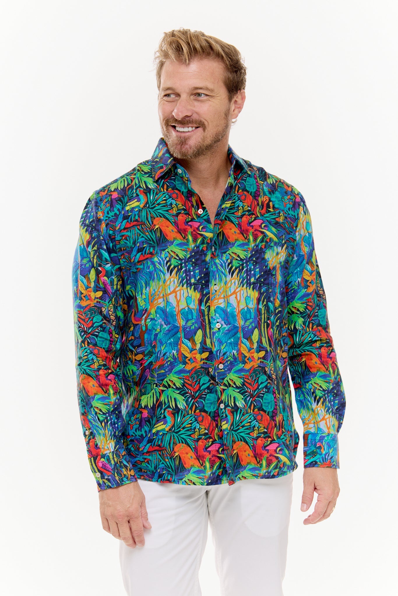 SHADOWS LINEN SHIRT-David Smith Australia