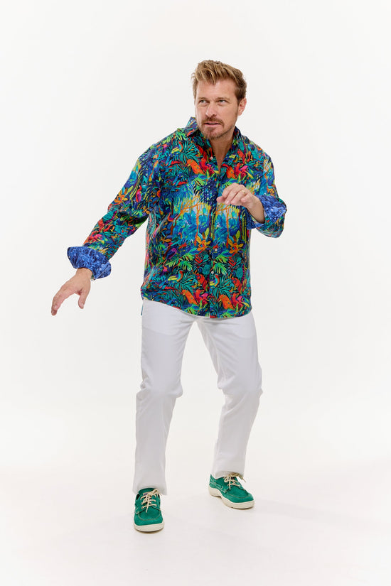 SHADOWS LINEN SHIRT-David Smith Australia