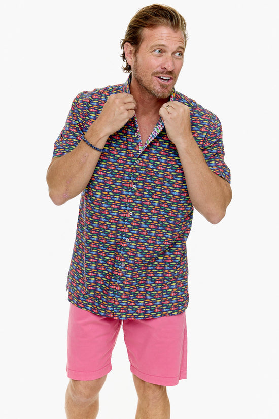 NEON FISH SHIRT INK-David Smith Australia