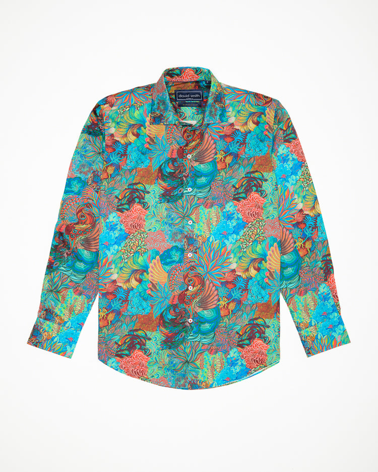 PLUME SHIRT AQUA