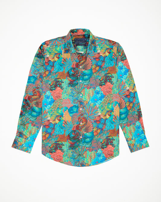 PLUME SHIRT AQUA