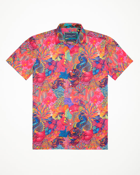 PLUME SHIRT SHORT SLEEVE HOT PINK