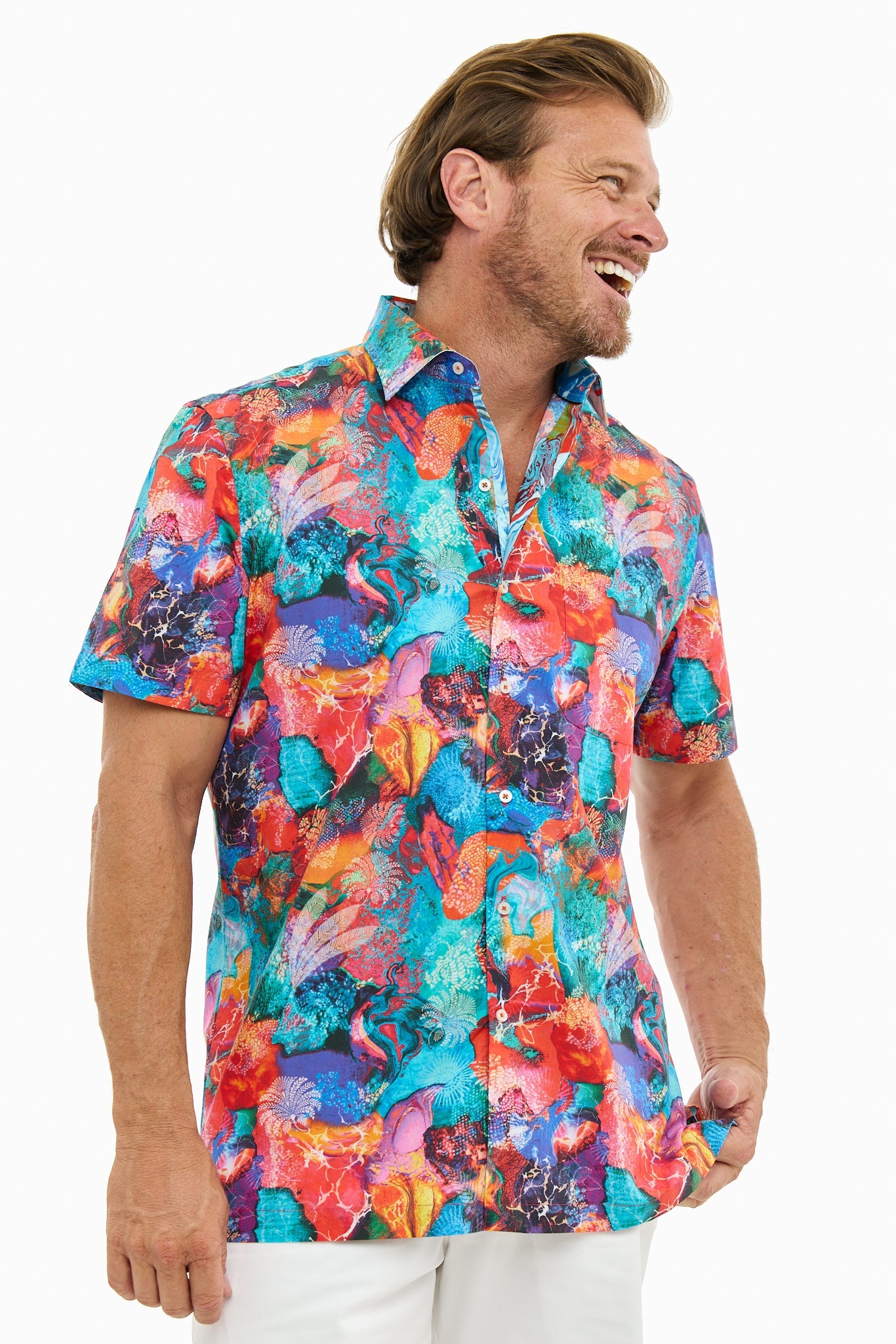 SPLASH ABSTRACT SHIRT SS-David Smith Australia
