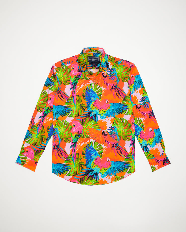 PINK PARROT SHIRT