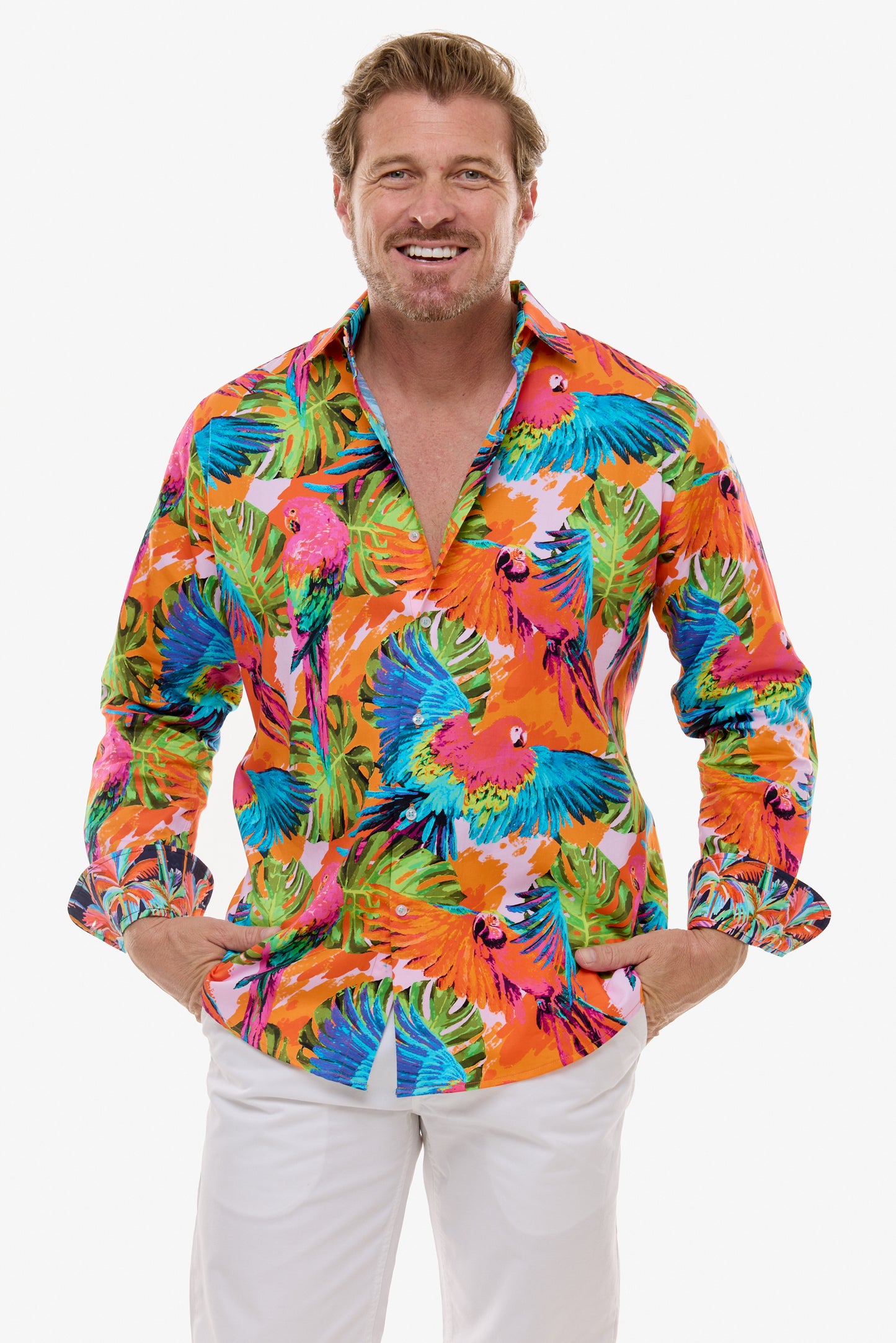 PINK PARROT SHIRT