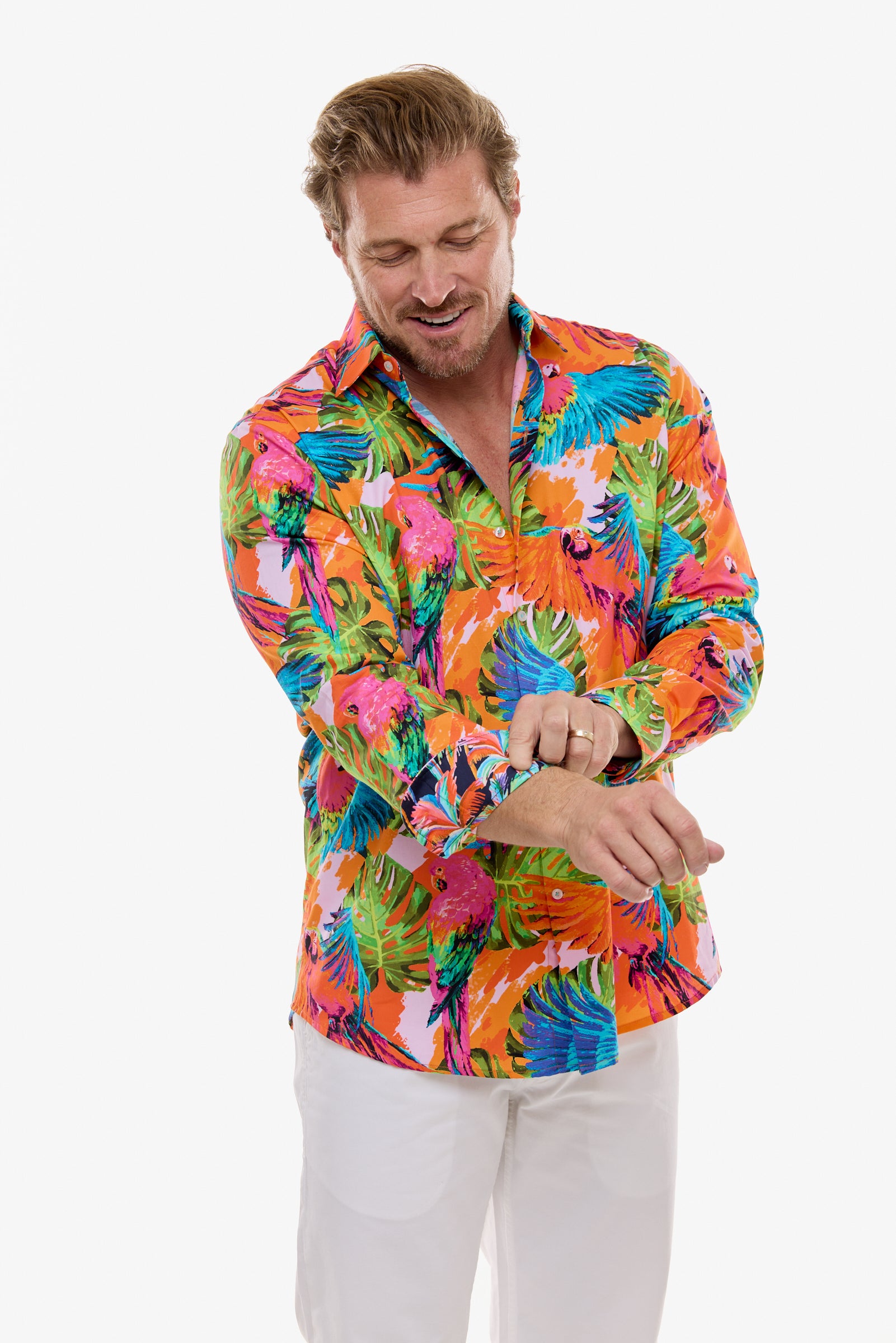 PINK PARROT SHIRT