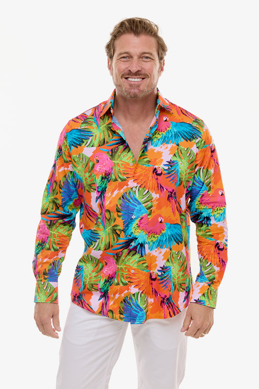 PINK PARROT SHIRT
