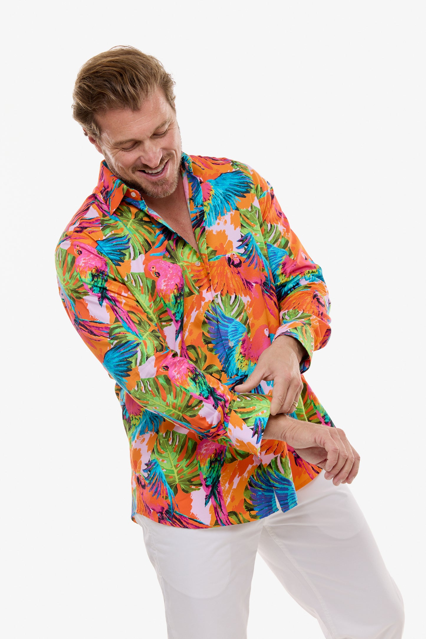 PINK PARROT SHIRT