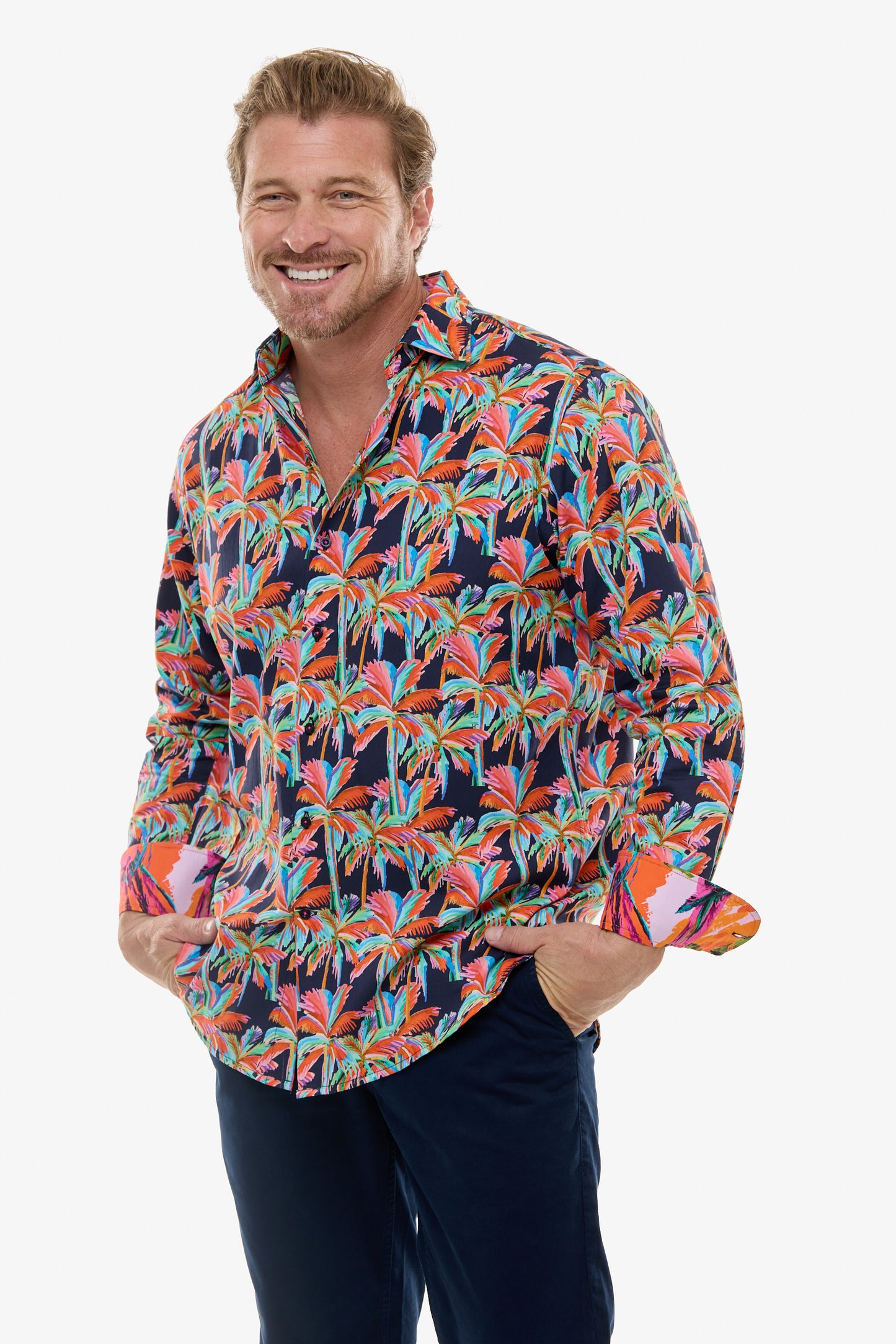MIDNIGHT PALM SHIRT