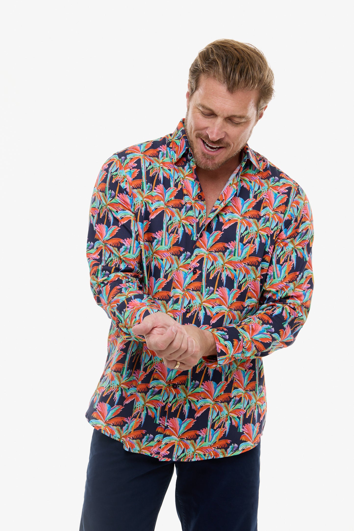 MIDNIGHT PALM SHIRT