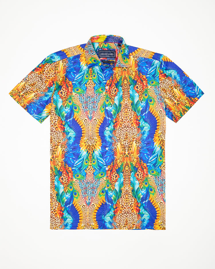SAFARI SHIRT GOLD SHORT SLEEVE