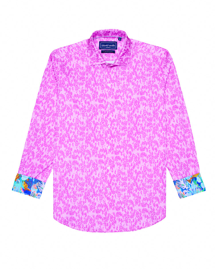 SUBTLE PAISLEY SHIRT LAVENDER