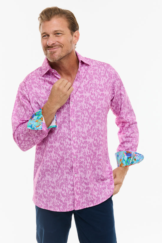 SUBTLE PAISLEY SHIRT LAVENDER