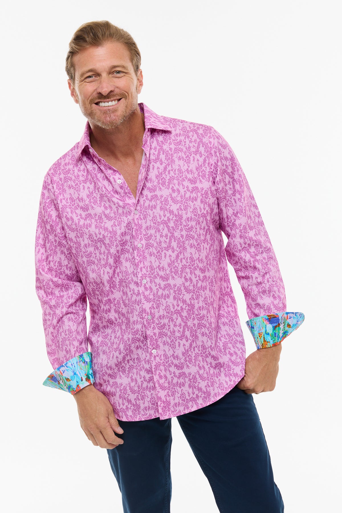 SUBTLE PAISLEY SHIRT LAVENDER