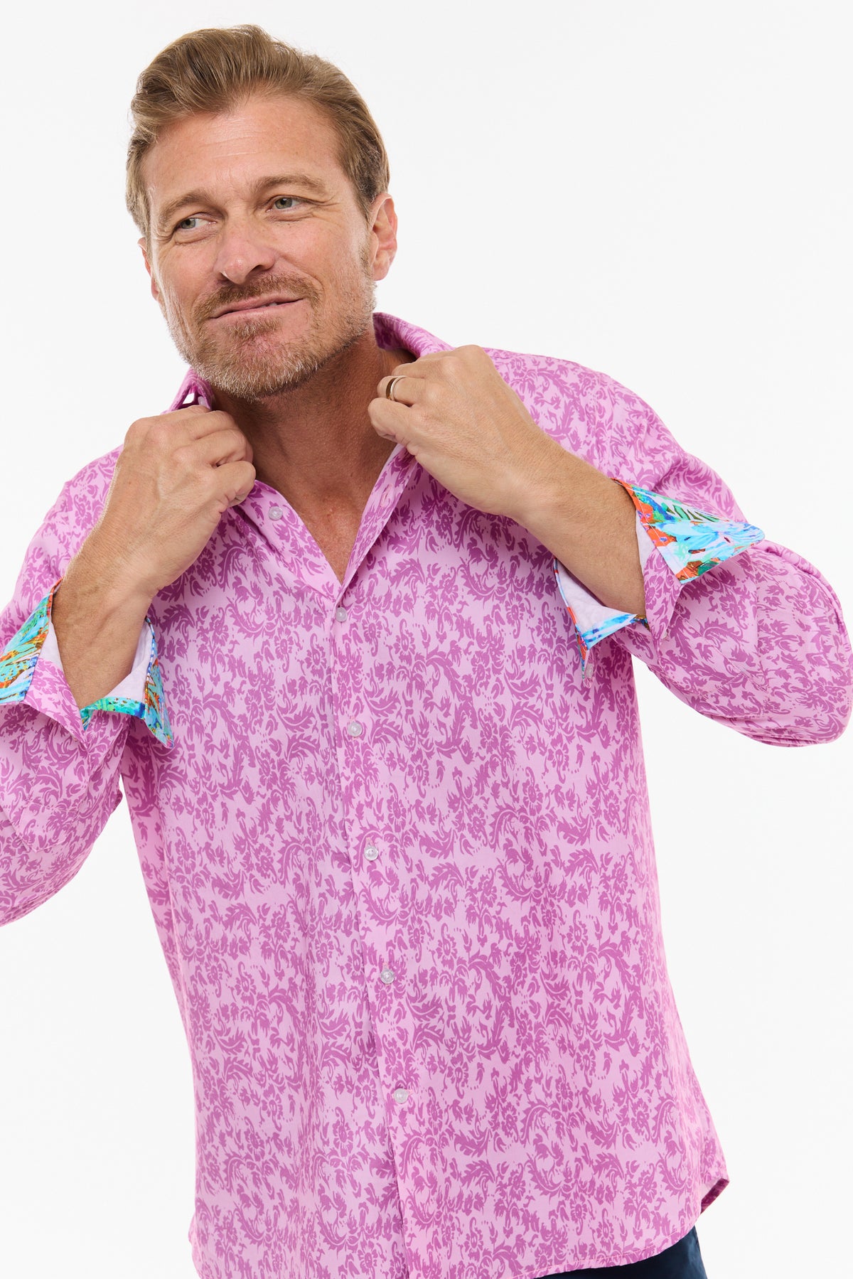 SUBTLE PAISLEY SHIRT LAVENDER