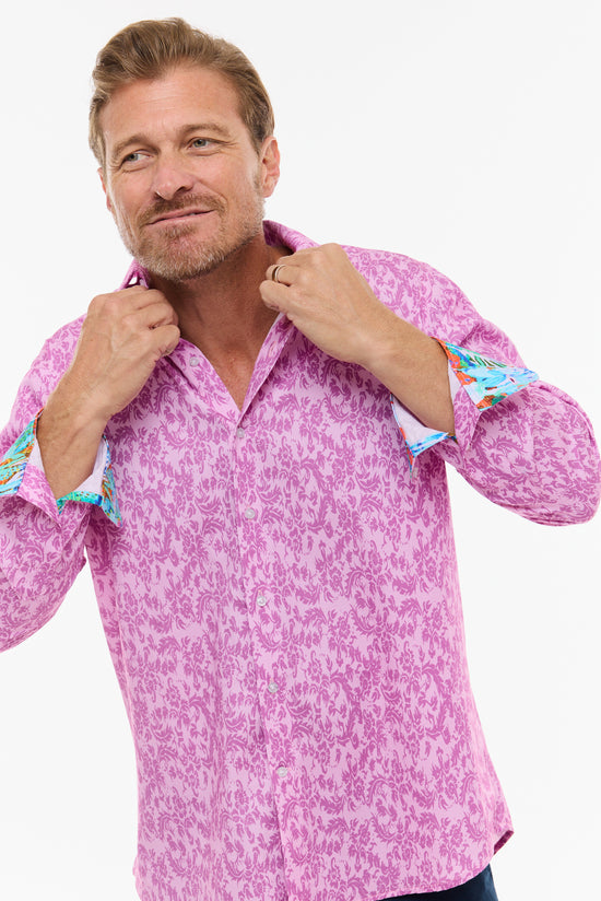 SUBTLE PAISLEY SHIRT LAVENDER