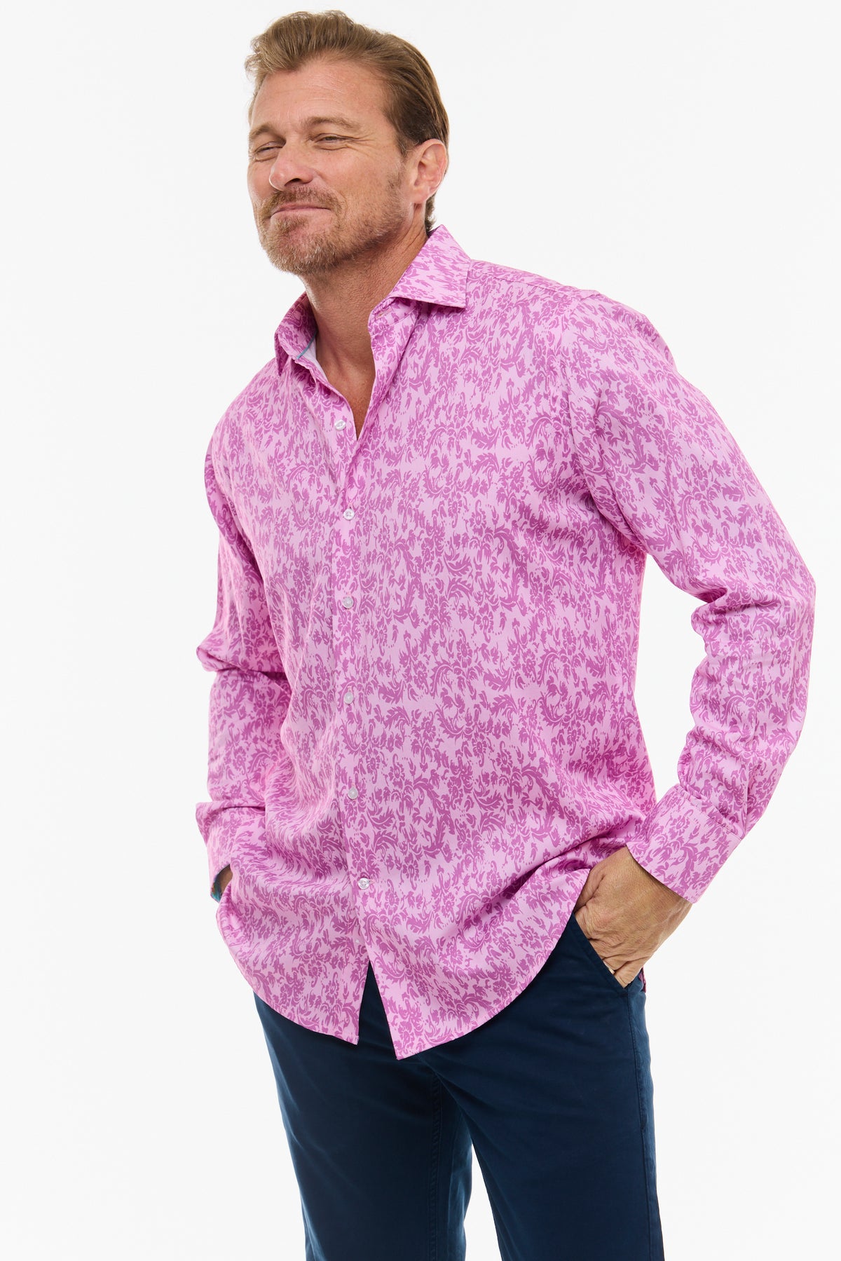 SUBTLE PAISLEY SHIRT LAVENDER