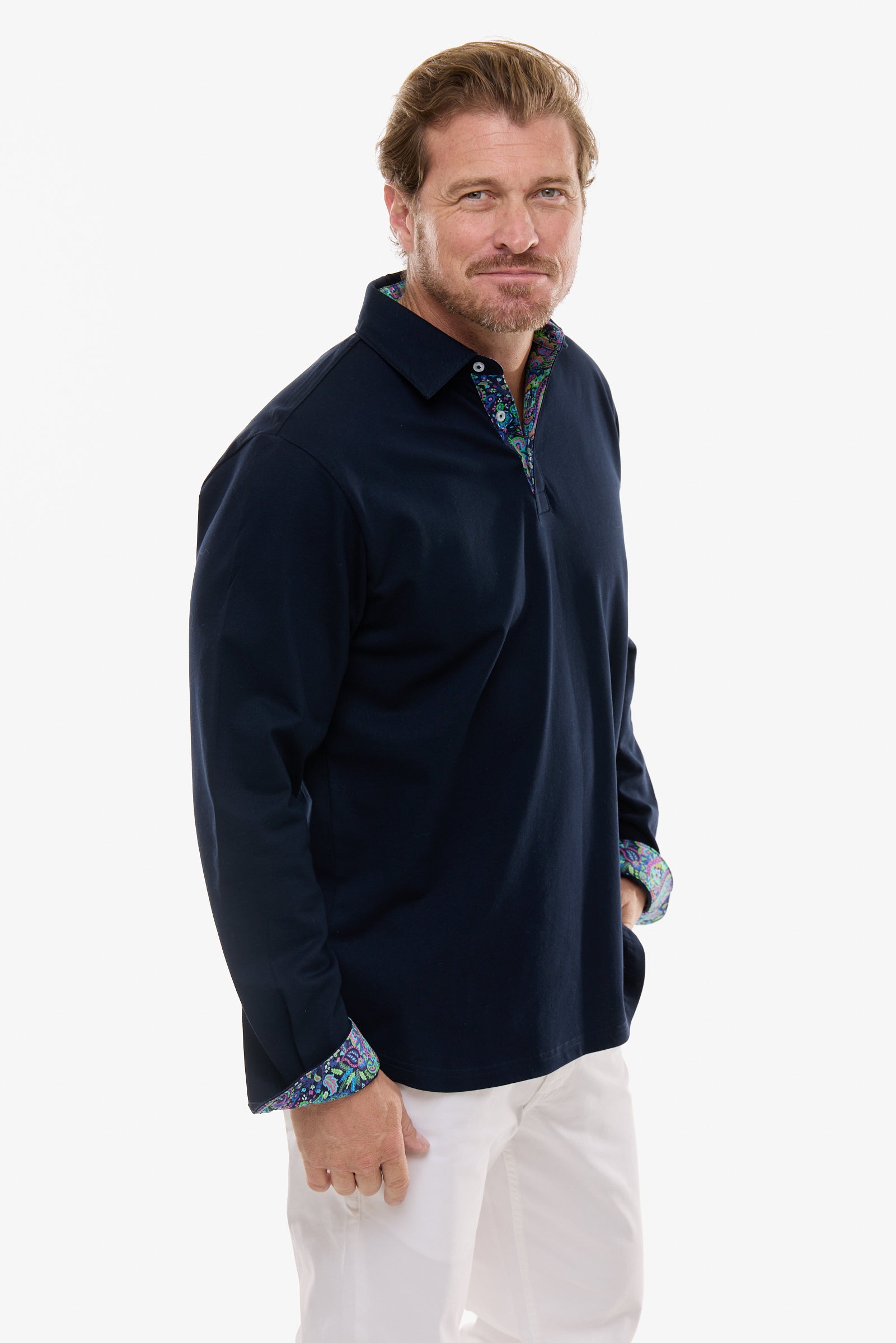 AMALFI POLO INK LONG SLEEVE