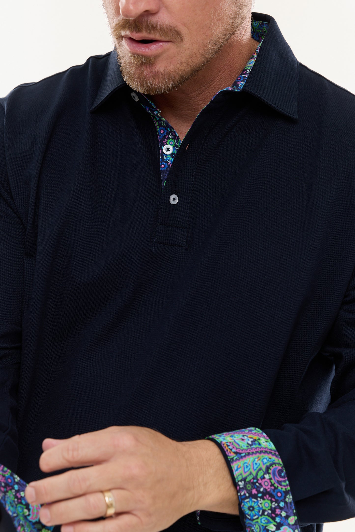 AMALFI POLO INK LONG SLEEVE