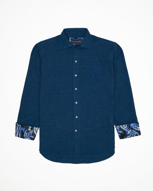 LANIKAI LINEN SHIRT INDIGO