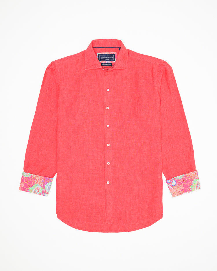LANIKAI LINEN SHIRT LAVA