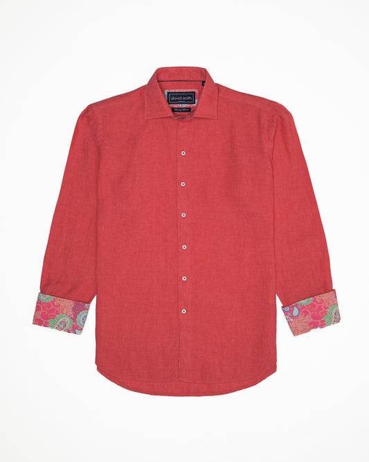 LANIKAI LINEN SHIRT LAVA