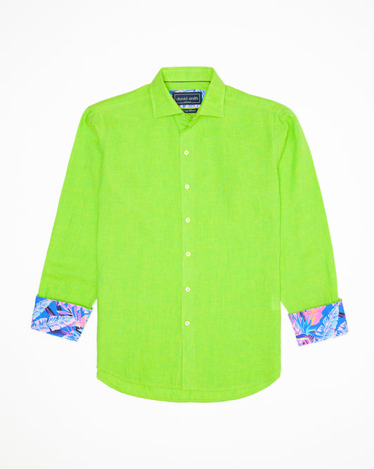 LANIKAI LINEN SHIRT LIME