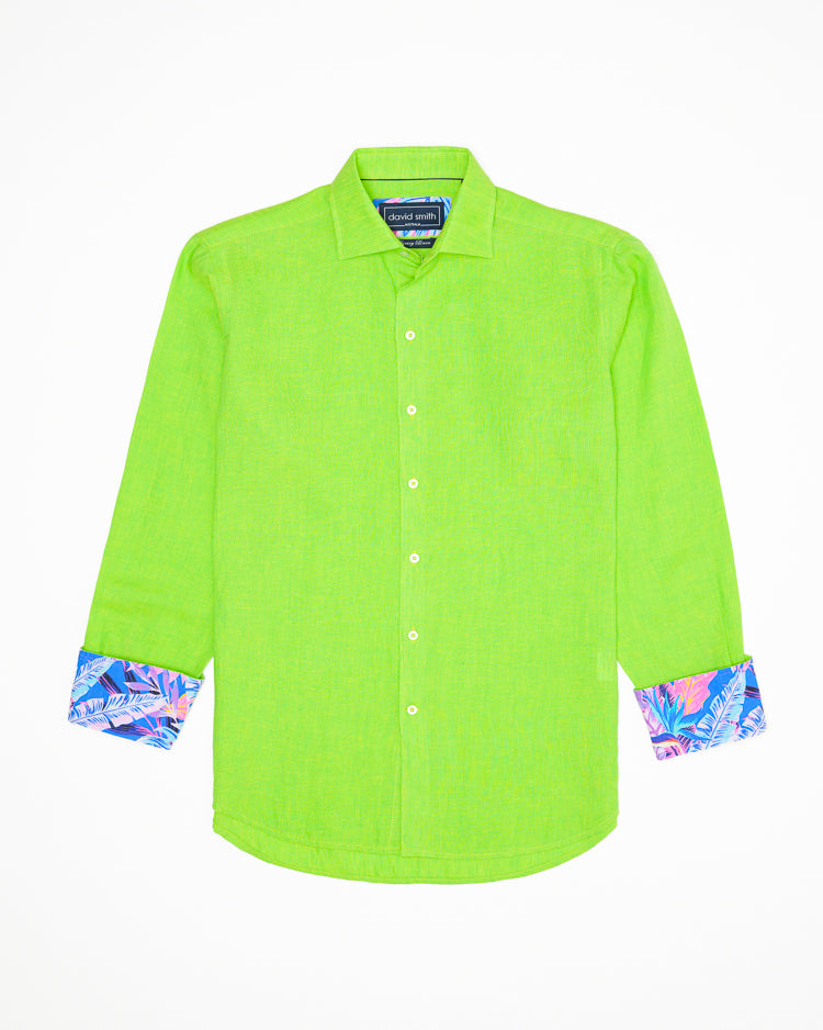 LANIKAI LINEN SHIRT LIME