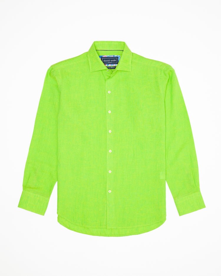LANIKAI LINEN SHIRT LIME