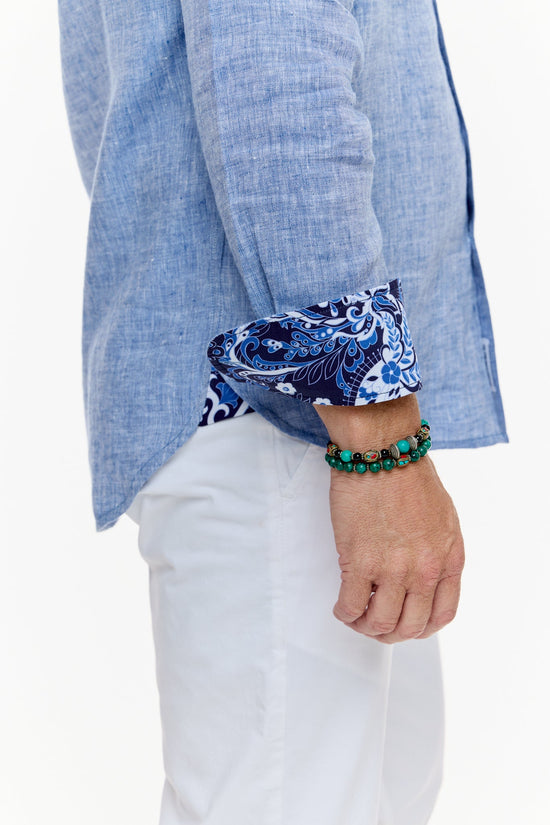 LANIKAI LINEN SHIRT PACIFIC-David Smith Australia
