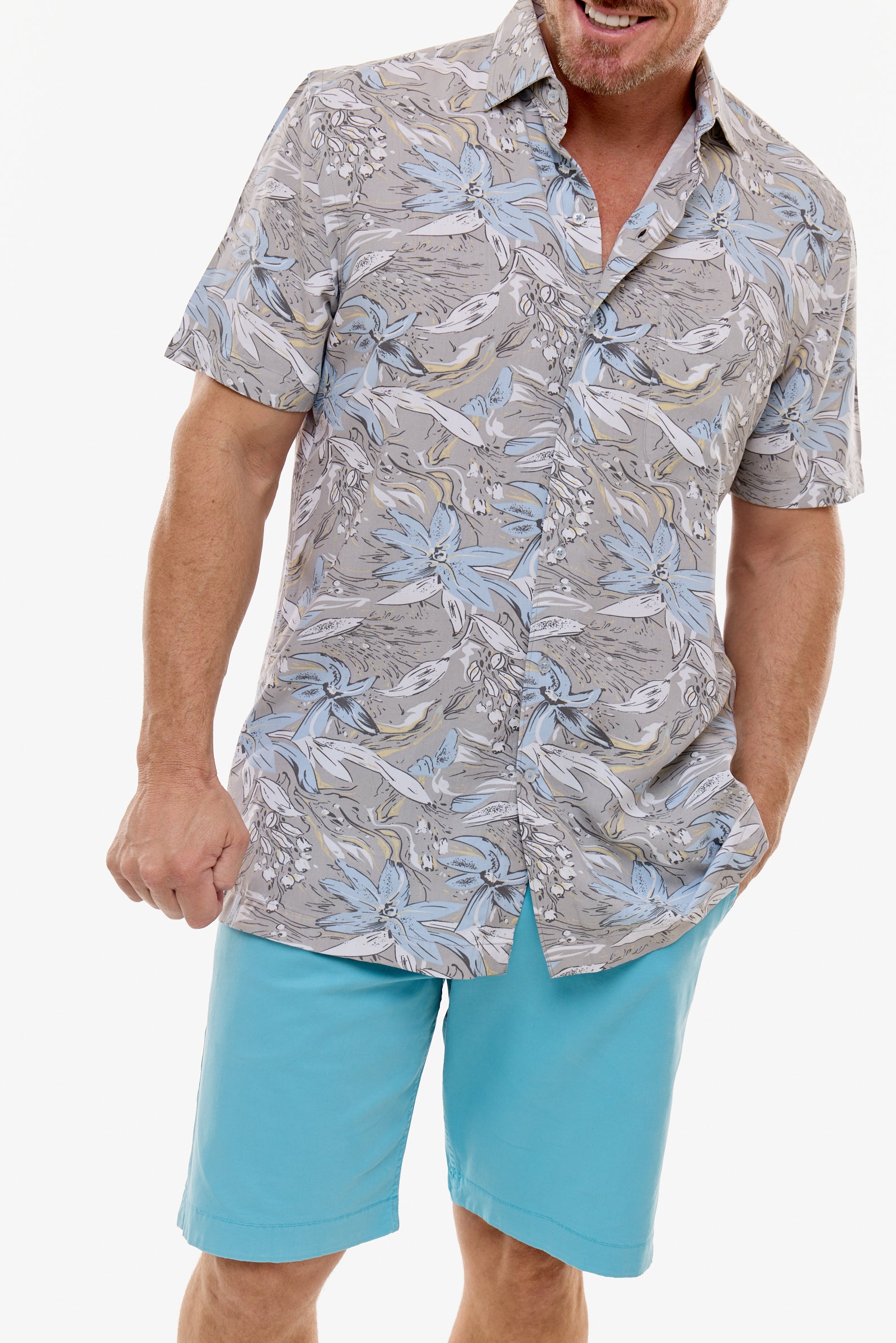 TRAVELLER SHIRT PEBBLE