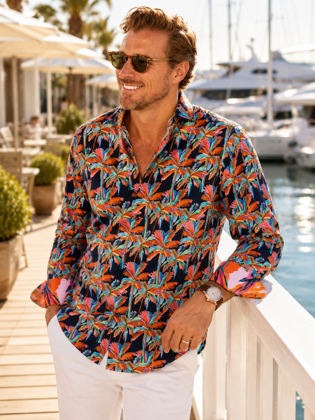 MIDNIGHT PALM SHIRT