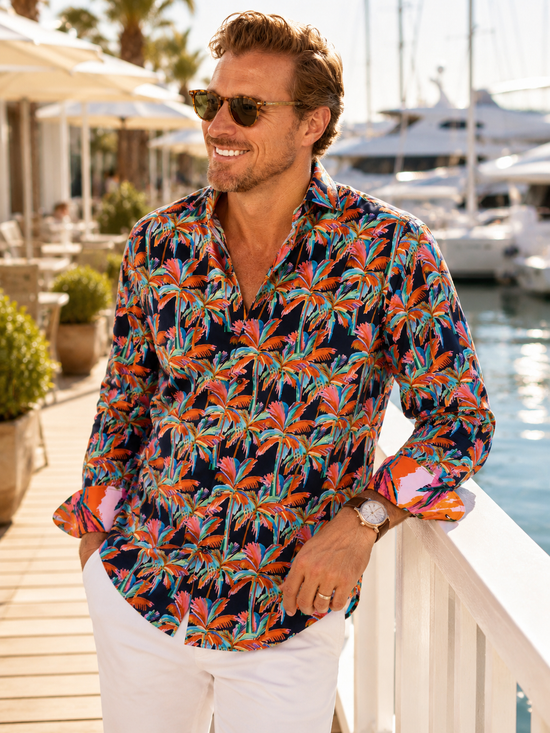 MIDNIGHT PALM SHIRT